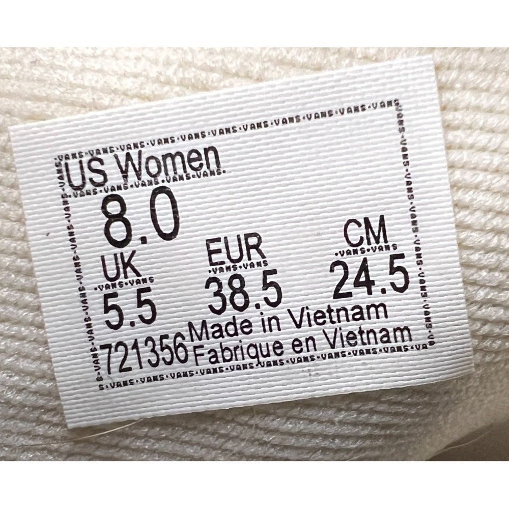 Vans Doheny Decon Women's 8 Sneakers Turtledove White Ditsy Floral Skate Shoes - Picture 7 of 7